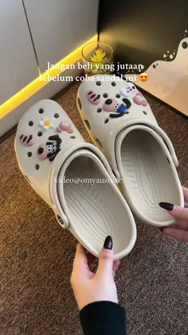 Sandal kodok clasic senyaman sandal jutaan 😍 #sandalkodok #sandalbaim #sandalselop #clogs 