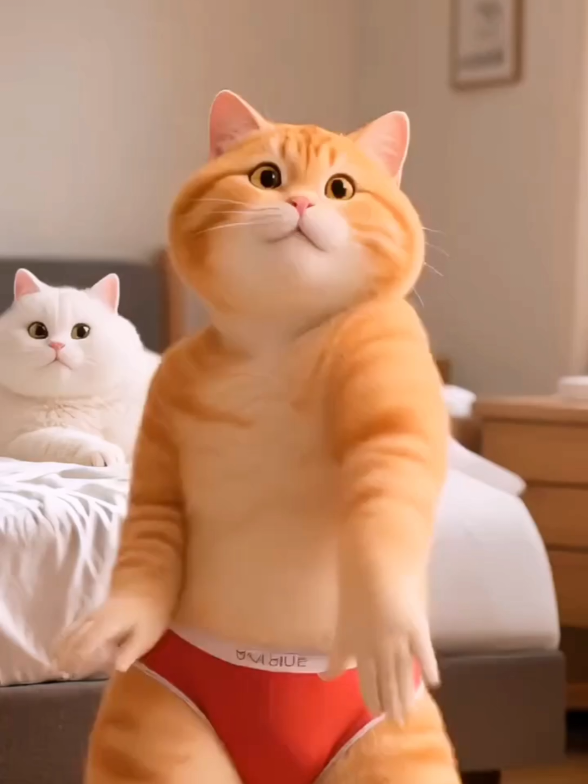 #creatorsearchinsights  Fat orange cat dancing,so cute!#CuteCat #CutePetsFunnyMoments #CutePetsFunnyStories #CutePetsCollection 