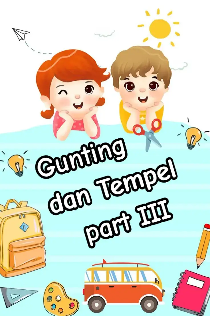 Gunting, Tempel membantu anak meningkatkan keterampilan motorik, seperti gerakan-gerakan menempel stiker dan mewarnai dapat membantu dalam pengembangan otot-otot kecil di pergelangan tangan, jari, dan tanganny #mengguntingdanmenempel #belajaronline #paud #fyp #edukasi 