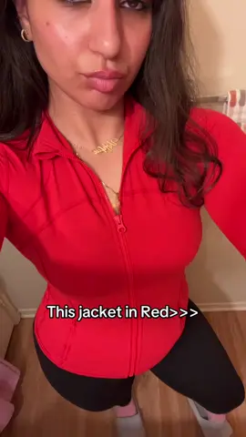Obsessed #gymoutfit #redjacket #fitjacket #Fitness #gymfit 