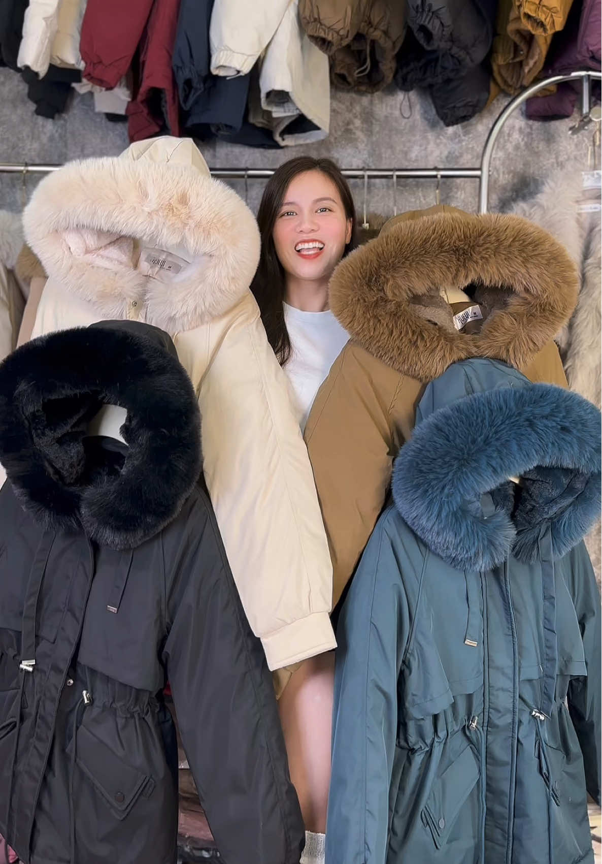 Săn parka đầu mùa, lông đẹp xỉu, phom lỡ dễ mặc lắm nha #parka #xuhuong #aokhoac #aophao 