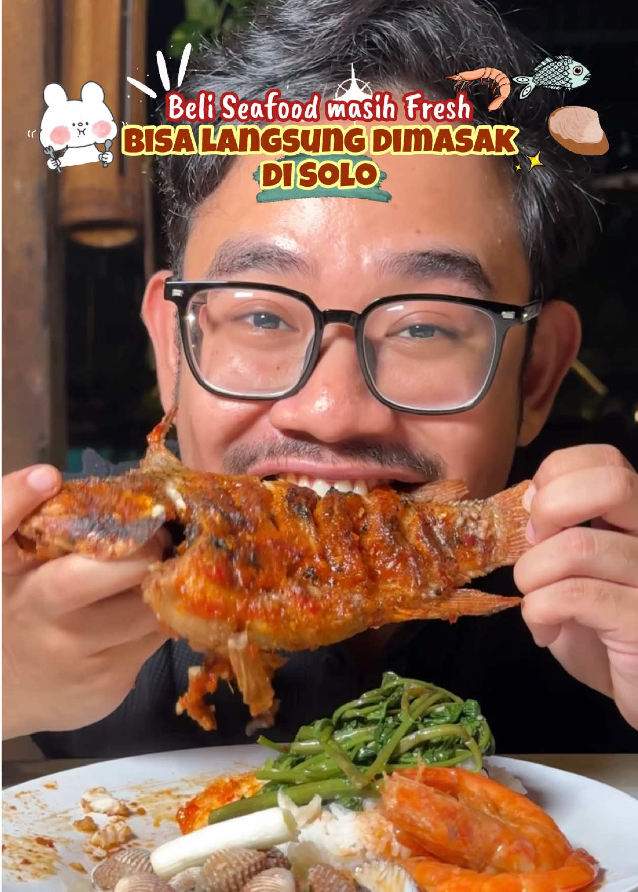 makan seafood di Solo berasa lagi di Jimbaran Bali🏖️☀️