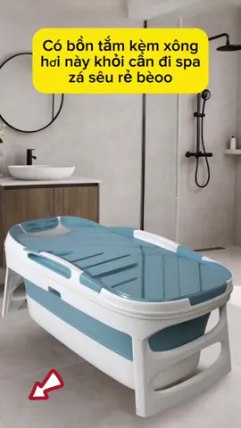#xuhuong #bontam #bontamgapgon #bontamthongminh #bồntắm bồn tắm gấp goin người lớn có nắp đậy, xông hơi 2in1