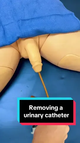 How do we remove a urinary catheter #catheter #urine #hospital #medstudent #health 