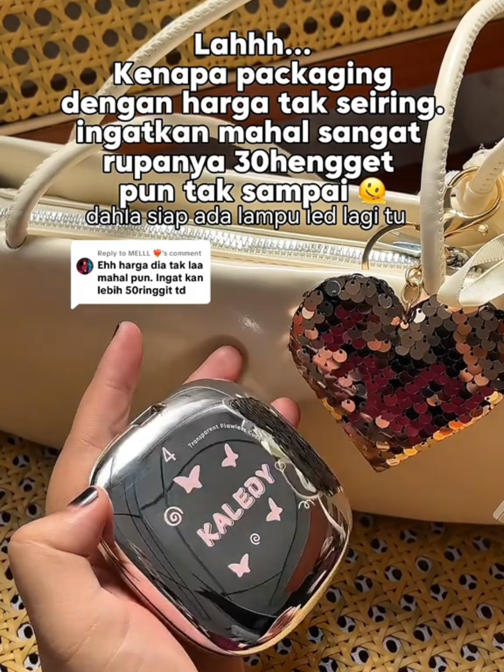 Replying to @MELLL ❤️‍🔥  Kannn..packaging dia macam mahau ngat rupanya harge hadekk2 je ✨💕 #kaledymakeup #kaledysoftfocusjellysettingcream #kaledytransparentcushion 