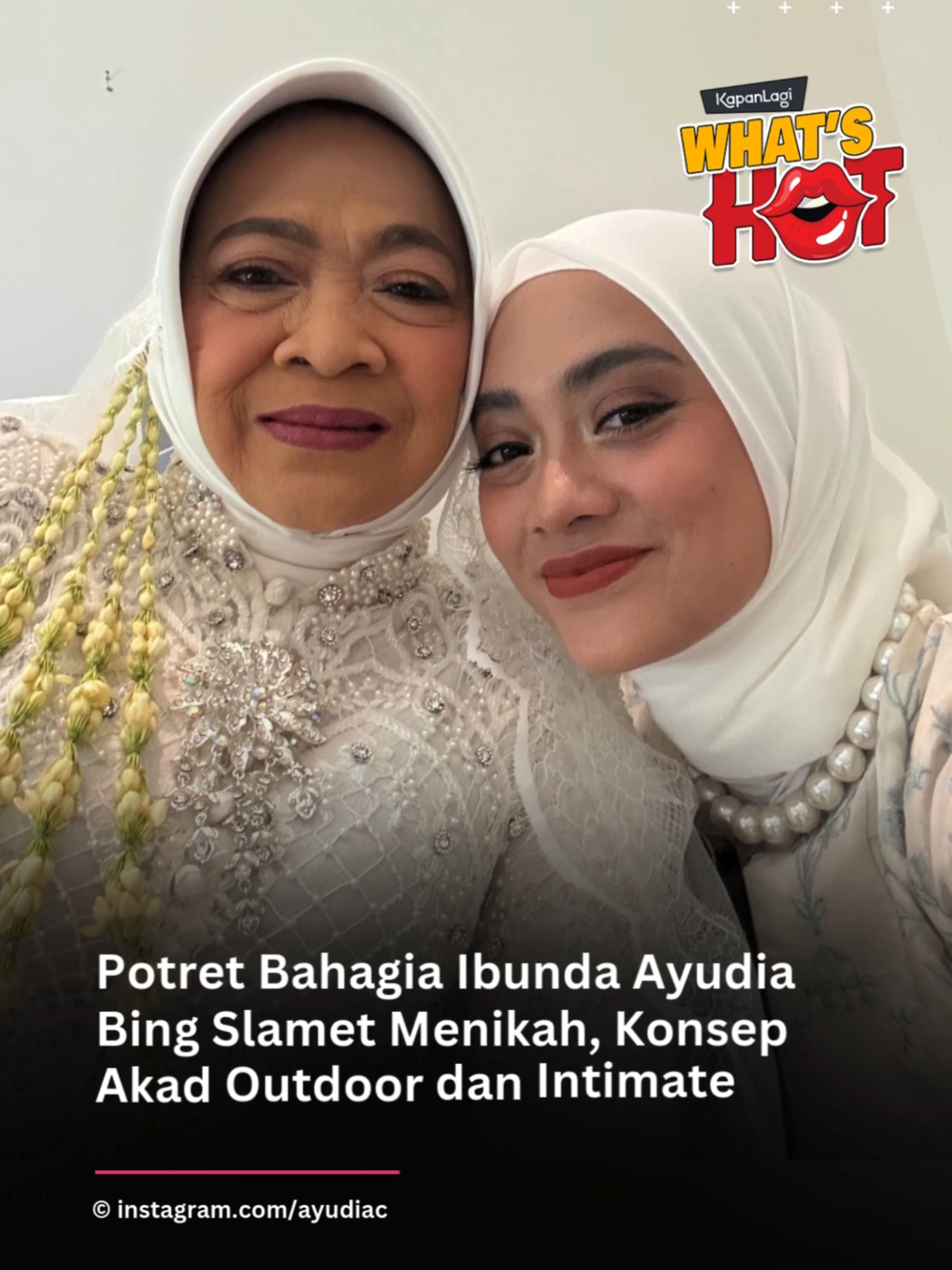 Potret Bahagia Ibunda Ayudia Bing Slamet Menikah, Konsep Akad Outdoor dan Intimate . Simak terus update berita tentang dunia entertainment, kalau bukan sekarang, KapanLagi? #kapanlagi #selebriti #klkpt #kapanlagiwhatshot #kapanlagihariini