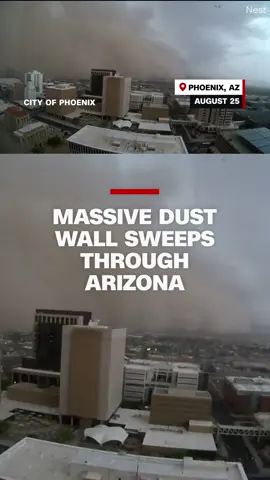 A towering wall of dust, known meteorologically as a haboob, swallowed parts of metro Phoenix Monday evening, plunging the city into near-zero visibility and leaving behind downed trees, wind damage and widespread power outages. #news #cnn #weather 