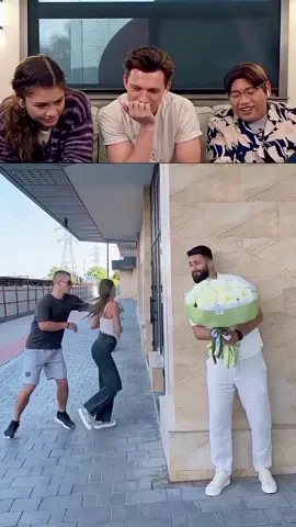 Tom Holland reacts try not to laugh pt. 17 #tomholland #reacts #trynottolaugh #growmyaccount #tomhollandfunny #funnyvideos😂 #fouryou 