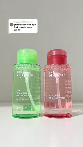 Replying to @mill6192 ini dia perbedaan Micellar Water JINOT! OGs tipe kulitnya apaaa nih?😚🤍 #TheOriginote #MicellarWater #NewProduct #Stitch #Reply 