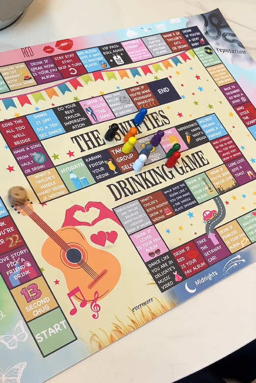 Who wants to join us👀?#taylorswift #swiftie #gamemat #drinking 