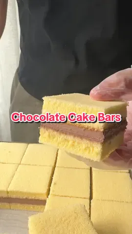 Chocolate Cake Bars Recipe linked in my bio. #chocolatecake #cake #softcake #dessert  #Recipe #fyp 