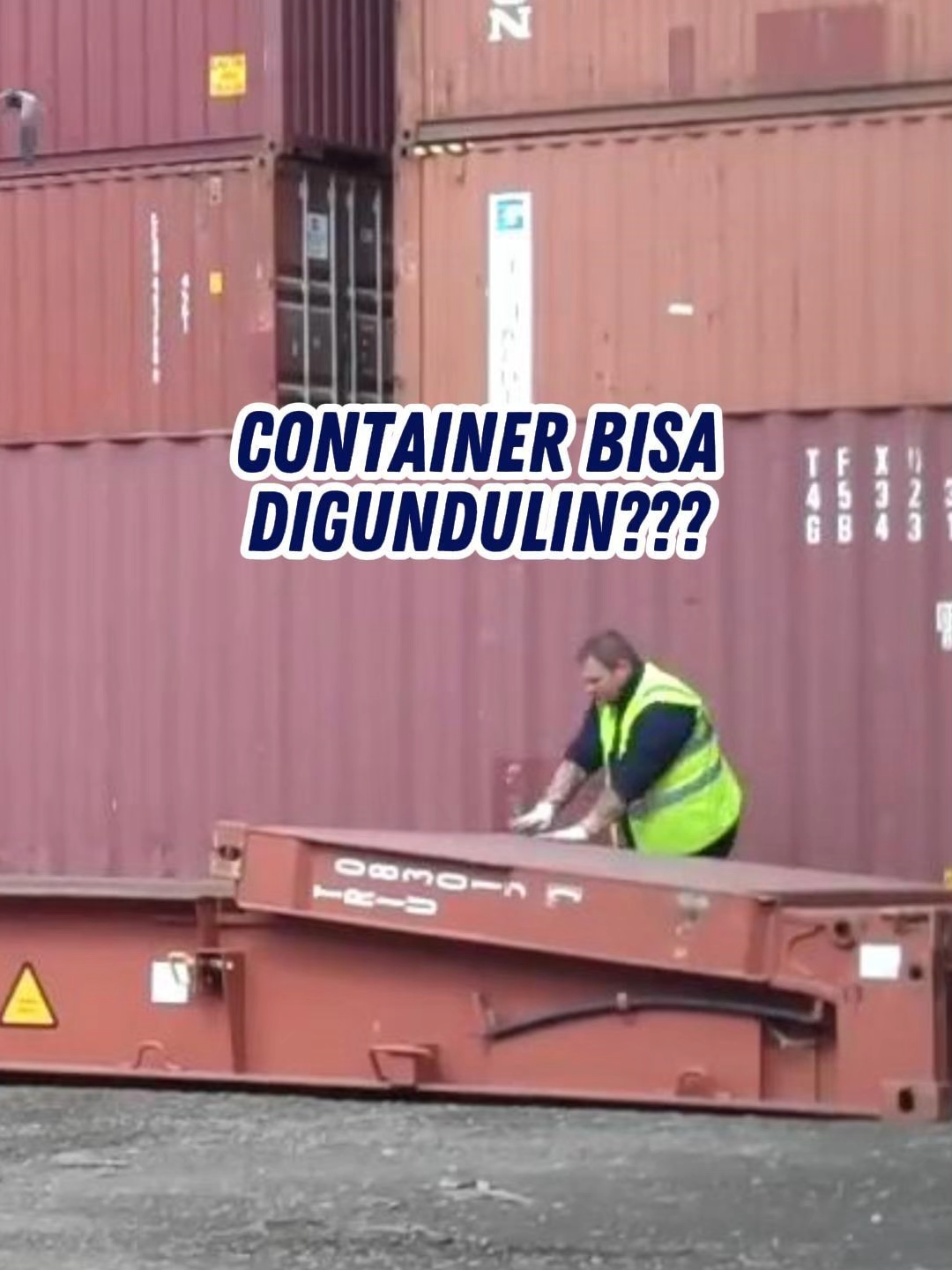 Container ternyata bisa gundul kayak gini ❗❗ keren jadi yang belum tau ini dia container flat rack, siapa nih yang baru tau? #container #keren #viral #container