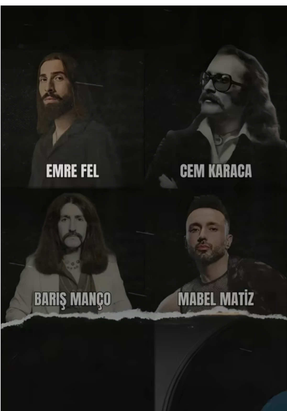 Favoriniz kim?😍(Yapay zeka ile düzenlenmiştir.) Emre Fel & Cem Karaca & Barış Manço & Mabel Matiz UÇKUN🤩 #emrefel #cemkaraca #barışmanço #mabelmatiz 