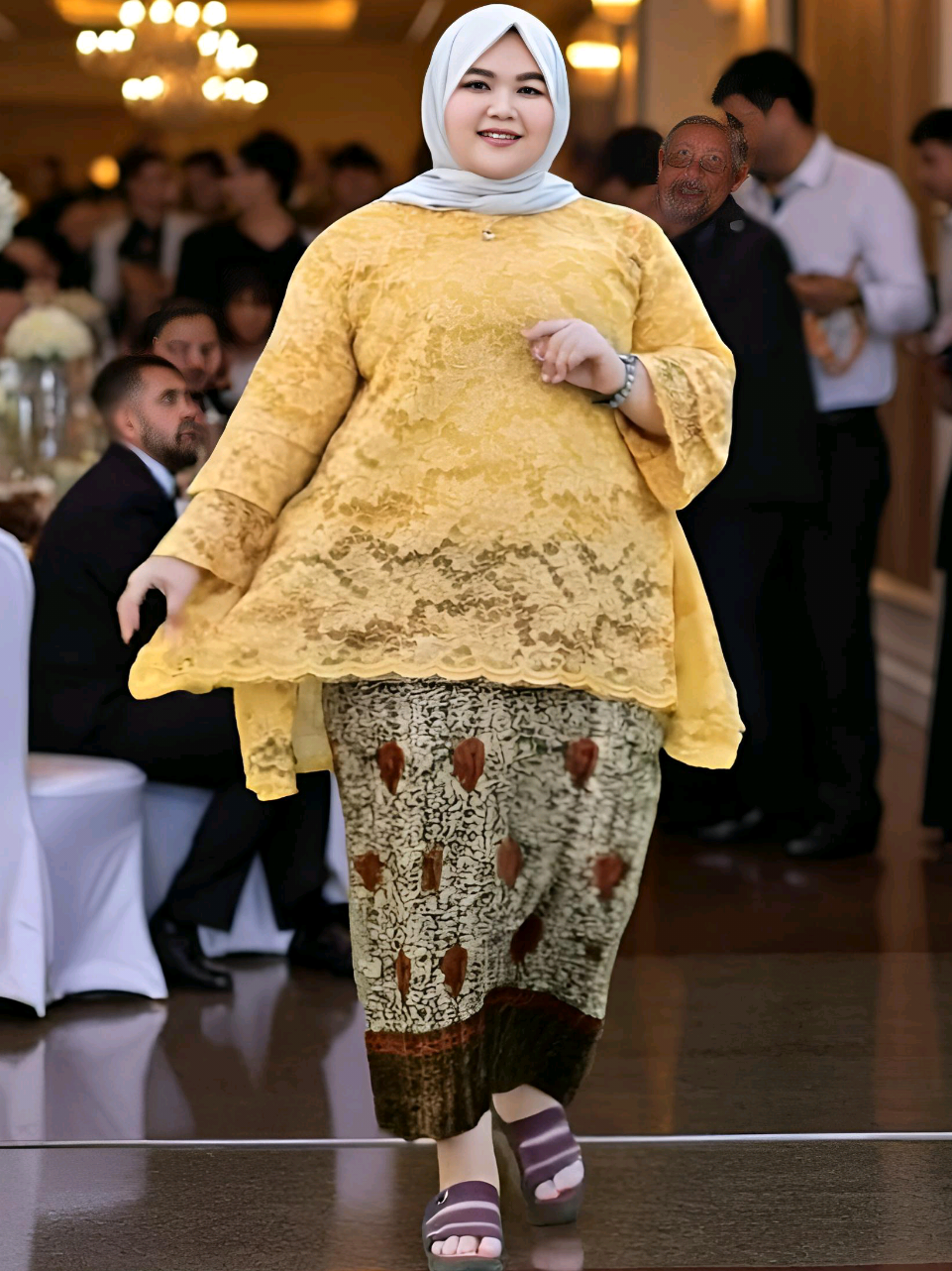 Limited stock! Setelan Kebaya Brokat Rinjani Jumbo hadir dengan brokat premium & rok semi sutra foil. Desain elegan, cocok semua ukuran. #kebaya #kebayamodern #kebayawisuda #OOTD #trending 