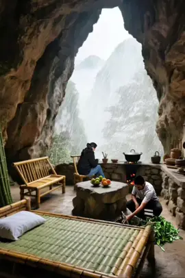 one cave two people#forupage #relaxation #bedroom 