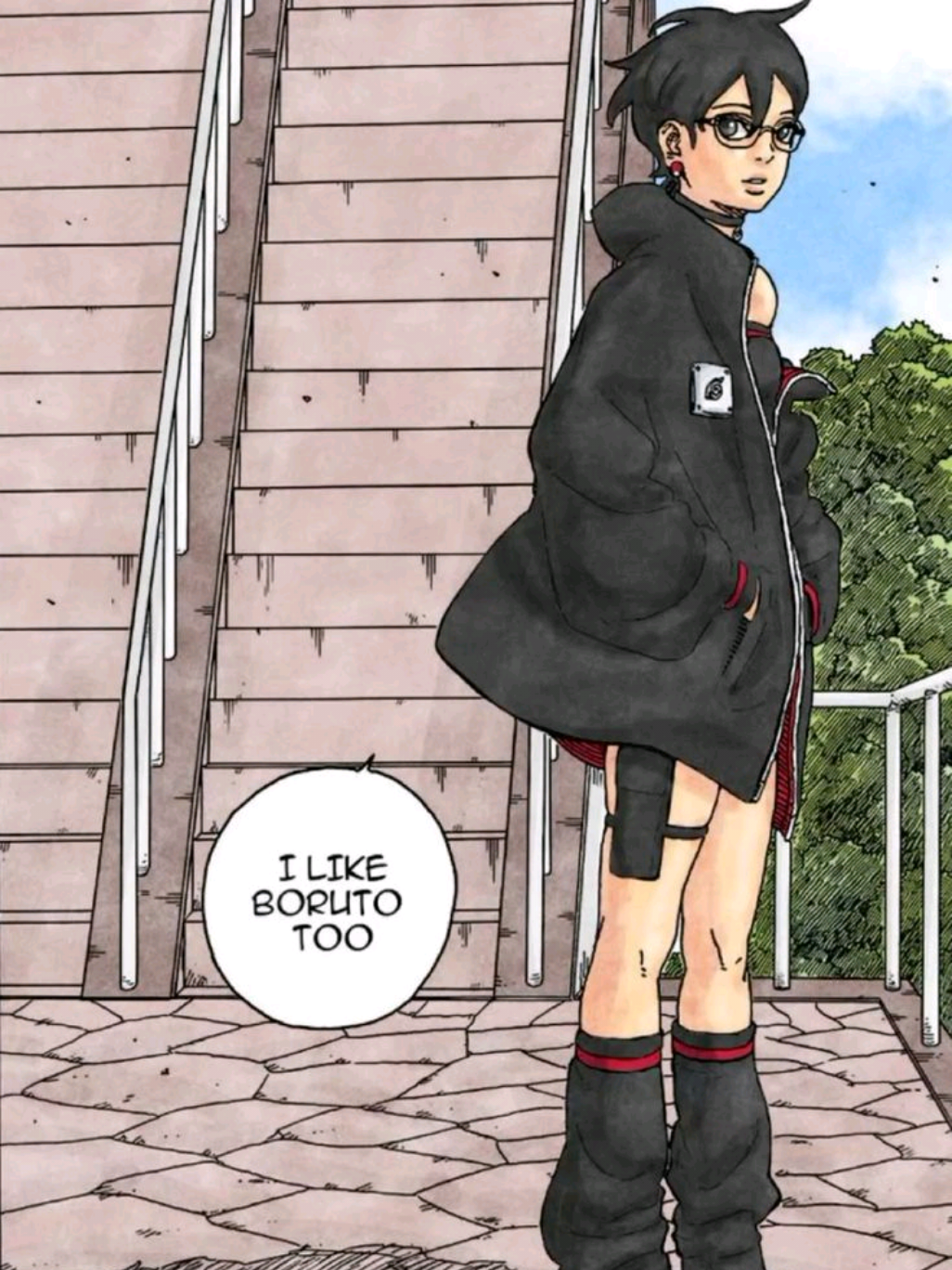 Sarada said that she like Boruto😭🎀#Sarada #boruto #animefyp #animeedits #animeedits 