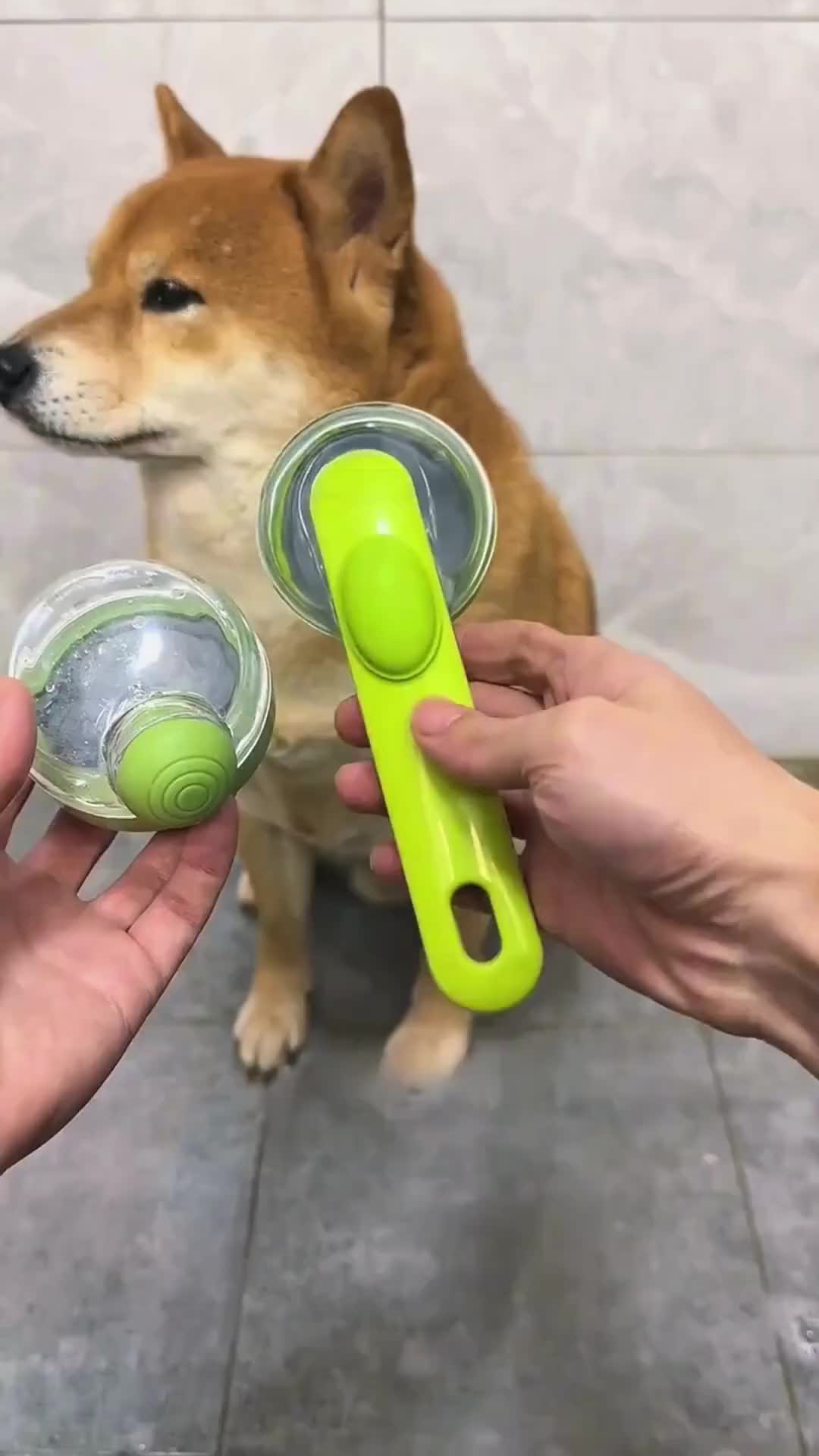 Pet bath brush silicone bath brush dog massage brush pet comb pet cleaning brush scrubbing bath artifact 