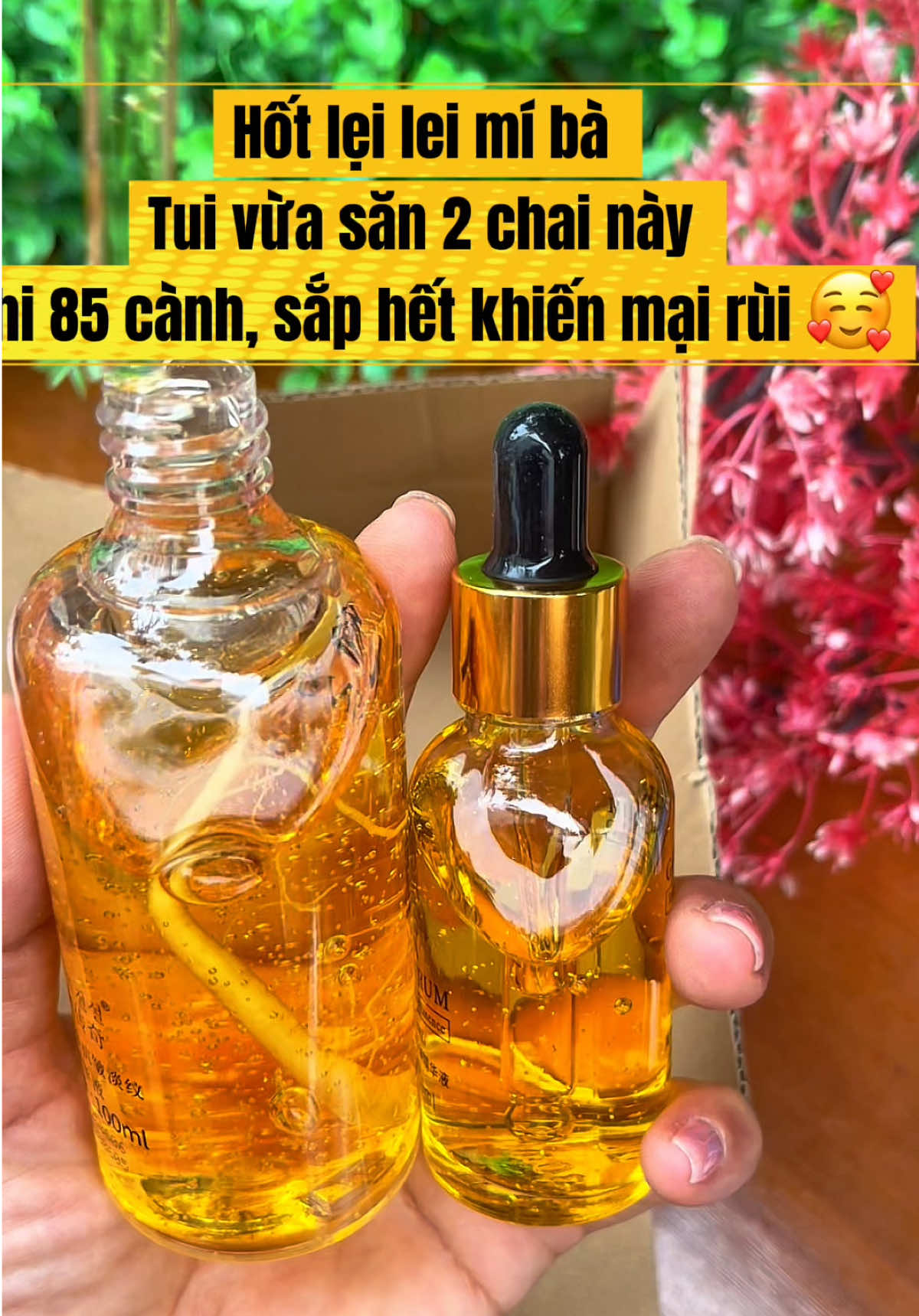 Hốt lẹi lẹi mí bà, 85canh ma dc 2 chai serrum, tội gì hỗng mua #serum #serumduongda #tinhchatvang24k #duongda #xuhuong 