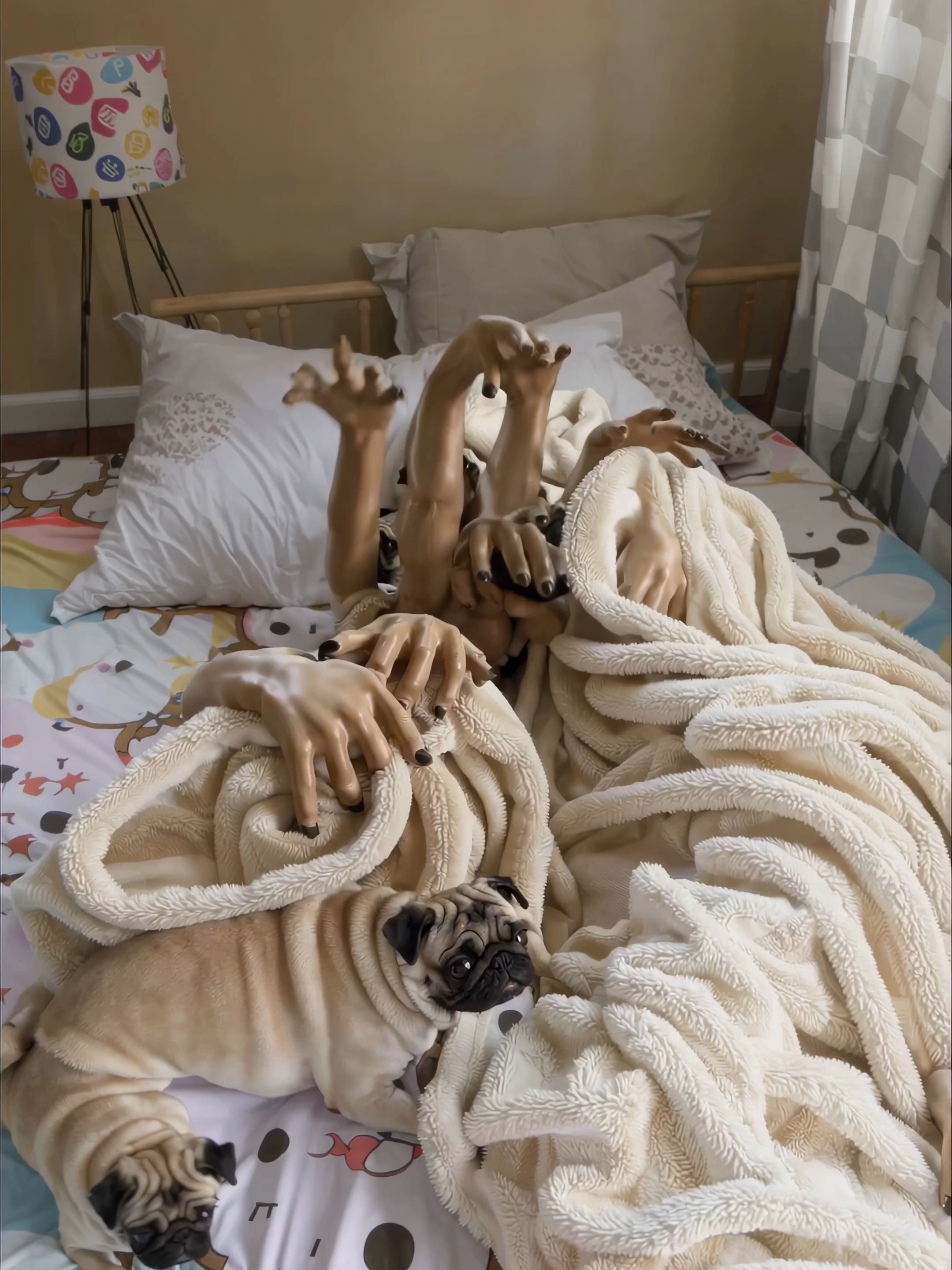No pugs on the bed