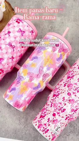 New Meoky Tumbler 🎀🥤💕#tumblerstainless #ribbon #pink #tumblersoftiktok #meoky🥤cups 