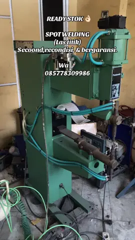 READY STOK👌🏻 SPOT WELDING (las titik) Cocok untuk industri ringan & menengah keatas seperti. ✓ las nut mur ✓ las plat  ✓wire / ram dll. Dengan kondisi mesin secoond, yang sudah dicek ,di recondisi,siap beroperasi  seperti baru, berkualitas tinggi, & tentunya bergaransi Detail komunikasi, info harga & pemesanan, bisa langsung hubungi. WhatsApp 🤳🏻  Wa.me//+6285778309986 (Aldi Apriyanto) Lokasi Bekasi Utara📍  #weldingmachinespecialist #mesinlastitik #spotwelding #wireram #murnut #lasplat #fabrikasi #supplymesinlasberkualitas