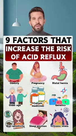 9 factors that increase the risk of acid reflux #health #acidreflux #reflux #stomach #GERD 
