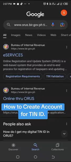 steps on How to Create account for TIN ID. digital ID #id  #tutorial 