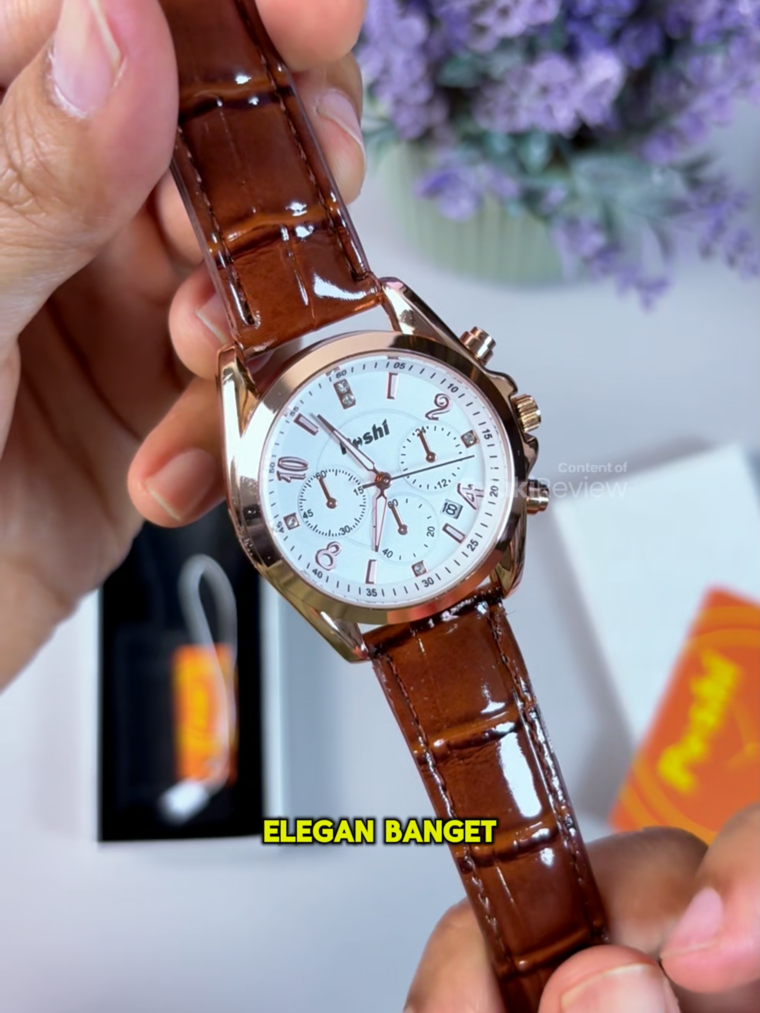 Rekomendasi jam tangan wanita cantik original POSHI bergaransi 1 tahun. Checkout jam tangan cewek mewah elegan anti air ini di keranjang kuning! #jamtanganwanita #jamtanganmewah #jamtanganantiair #jamtangancantik #jamtanganmurah