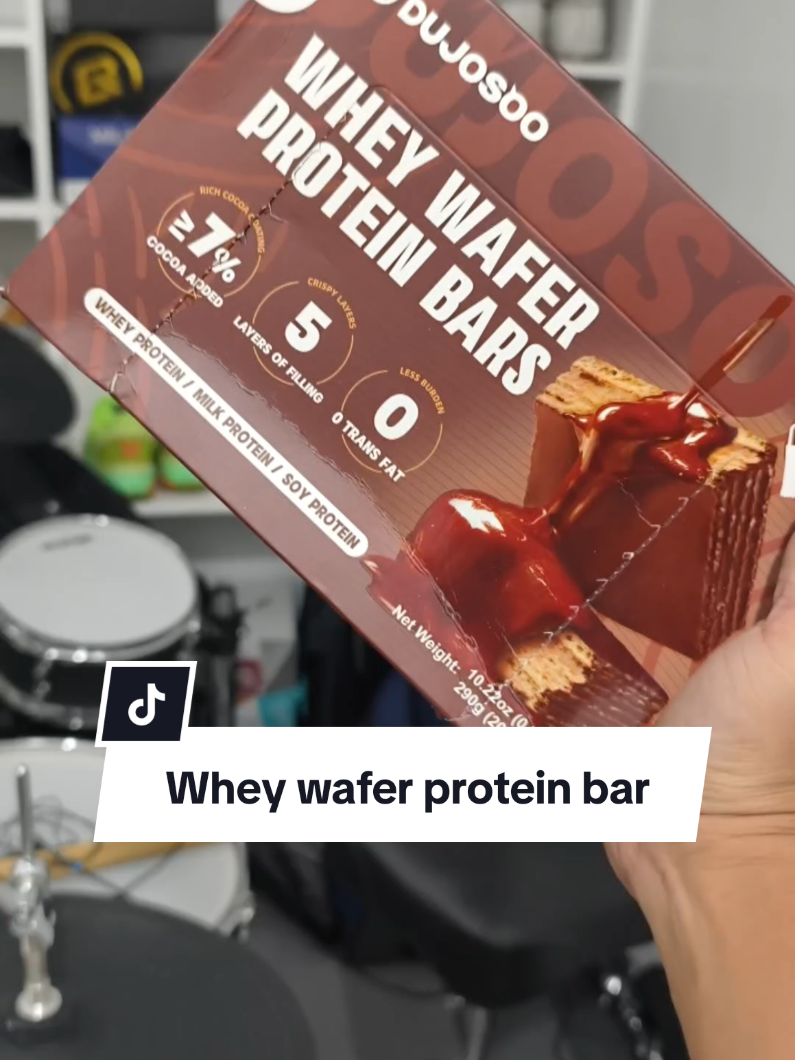 Whey wafer protein bar #porteinbar #wafer #wafersnack #wheyprotein #CerealCerdik 