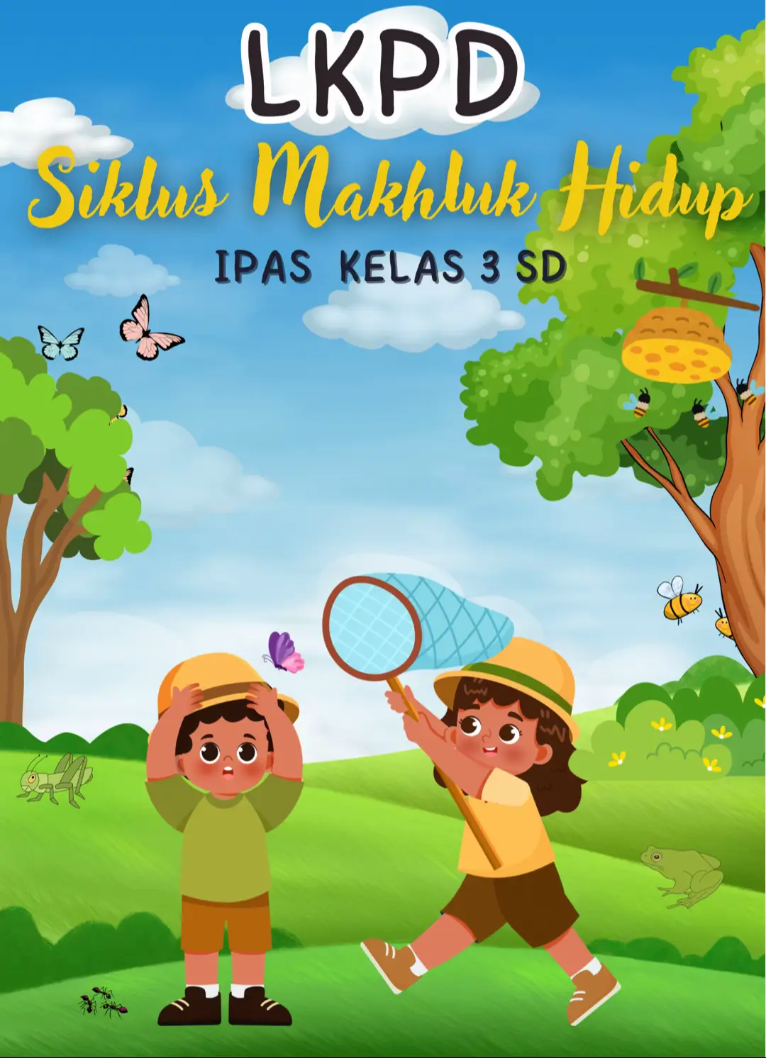 Lembar kerja siswa untuk kelas 3 SD mata pelajaran IPAS Bab 2: Siklus Makhluk Hidup #creatorsearchinsights #ipaskelas3sd #metamorfosis #siklushiduphewan #fyp 
