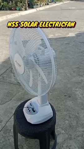 NSS Solar Electricfan with Rechargeable Battery with Free Solar Panel #fyp  #solarelectricfan  #rechargeable  #NSS  #tiktokmarketplace 