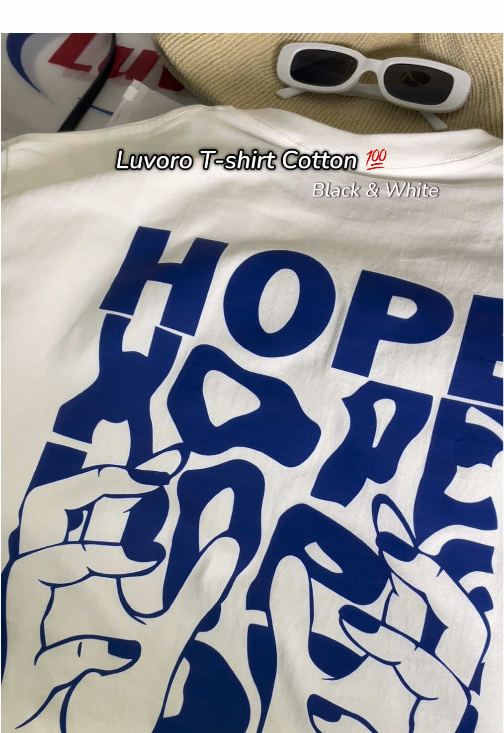 HOPE 🧟‍♂️🔥 cotton 💯 เสื้อยืดใส่สบาย #เสื้อยืด 