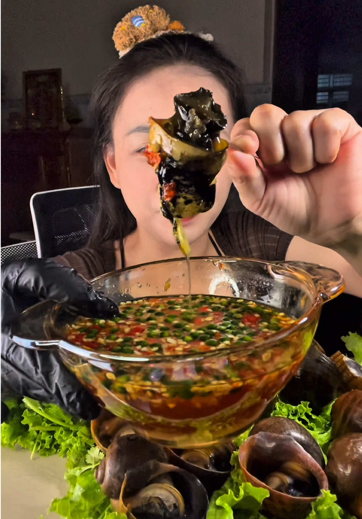 trời mưa ăn ốc bươu ta nói đã #lauracoffee #nhatkimanh #xuhuong #ocbuou #mukbang 