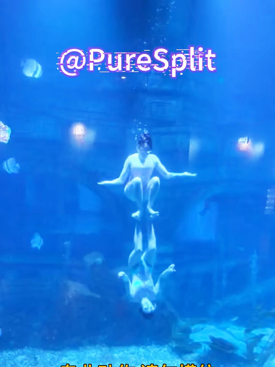 水中镜像劈叉，简直像两个灵魂在共舞✨ #水下劈叉#同步艺术#镜像舞蹈#一字马惊艳#双人挑战#UnderwaterSplit#MirrorIllusion#SynchronizedMoves#FlexibilityArt#TikTokWow #劈叉 #SplitVibes #视觉冲击 #ForYou #FYP #TrendingNow #ViralVideo #foryoupage  #Viral #Wow #ExplorePage