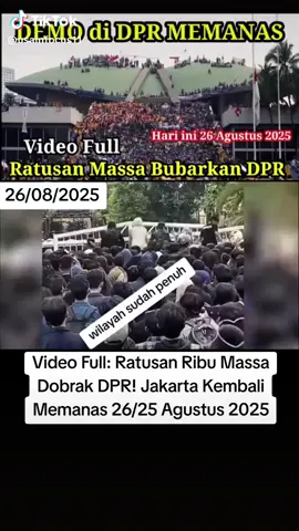 PEMBUBARAN DPR ADALAH TEKAT DARI PARA PENDEMO.