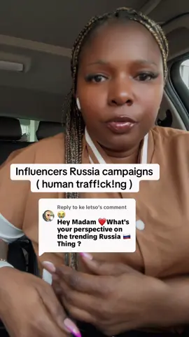Replying to @ke letso it all boils down to; who do you have in mind before you accept a campaign? Is it yourself or your followers because they are what makes you an influencer #MadamSpeaker #CEOOfSelfLove #YeehBazalwane #russia 