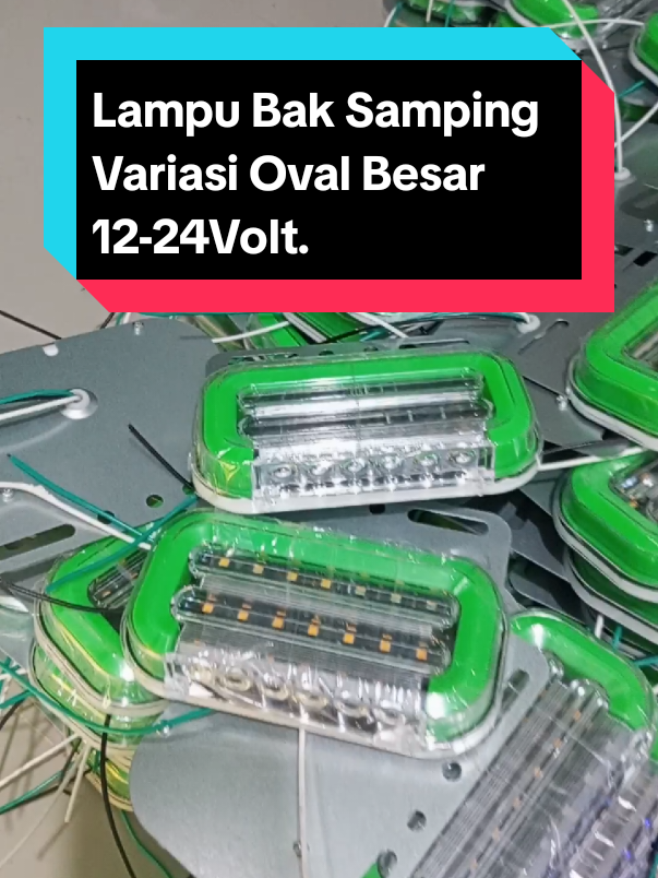 Lampu Bak Samping Variasi Model Oval Besar 12-24Volt. #lampubak  #lampubaksamping  #lamputruk  #lampuvariasi 