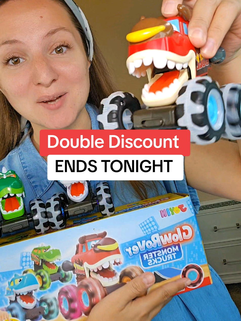 Self Driving Glow Rover Toys at a DOUBLE DISCOUNT TODAY!!! Womens products Women 30+ Women 40+ Trending Products Must Buy Flash Sale Discount Sale #truck #monstertruck  #toddler #kidstoys  #toys  *Final Price / Shipping / Coupons / Discounts may differ based on your TikTok account, available coupons, and current promotions. Always refer to product listing for up-to-date offers.