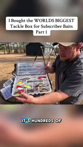 I Bought the WORLDS BIGGEST Tackle Box for Subscriber Baits #Fitness #fishing #fish #entertainment #virral 