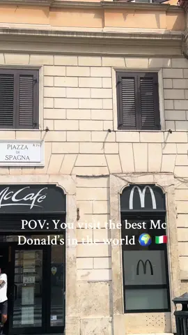 When fast food meets Italian style 🇮🇹 . #italy #mcdonalds #rome #italy #travel 