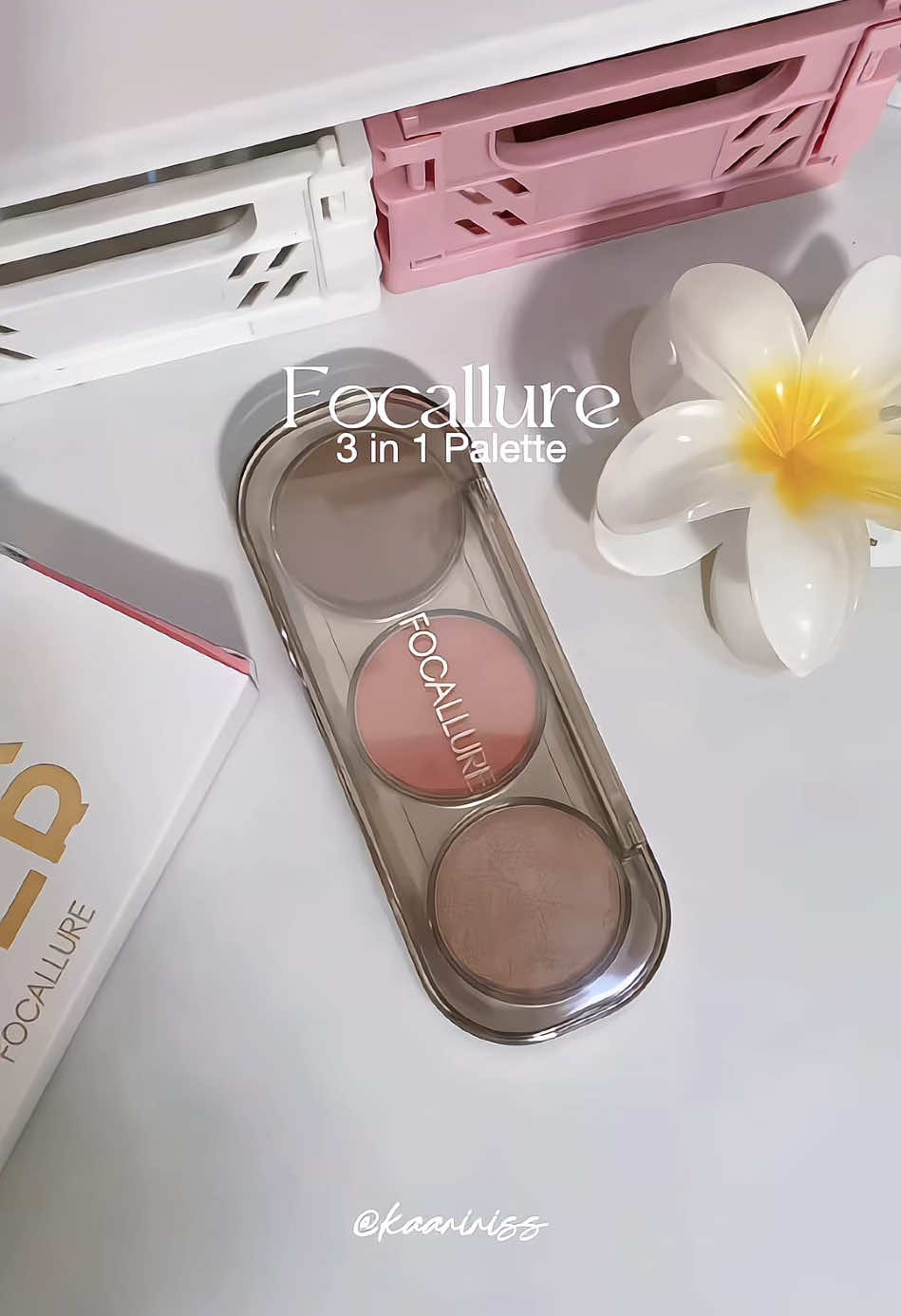 Focallure 3 in 1 palette 💓✨ #focallure #focallure3in1palette #focallurebeauty #palettefocallure #fyp 