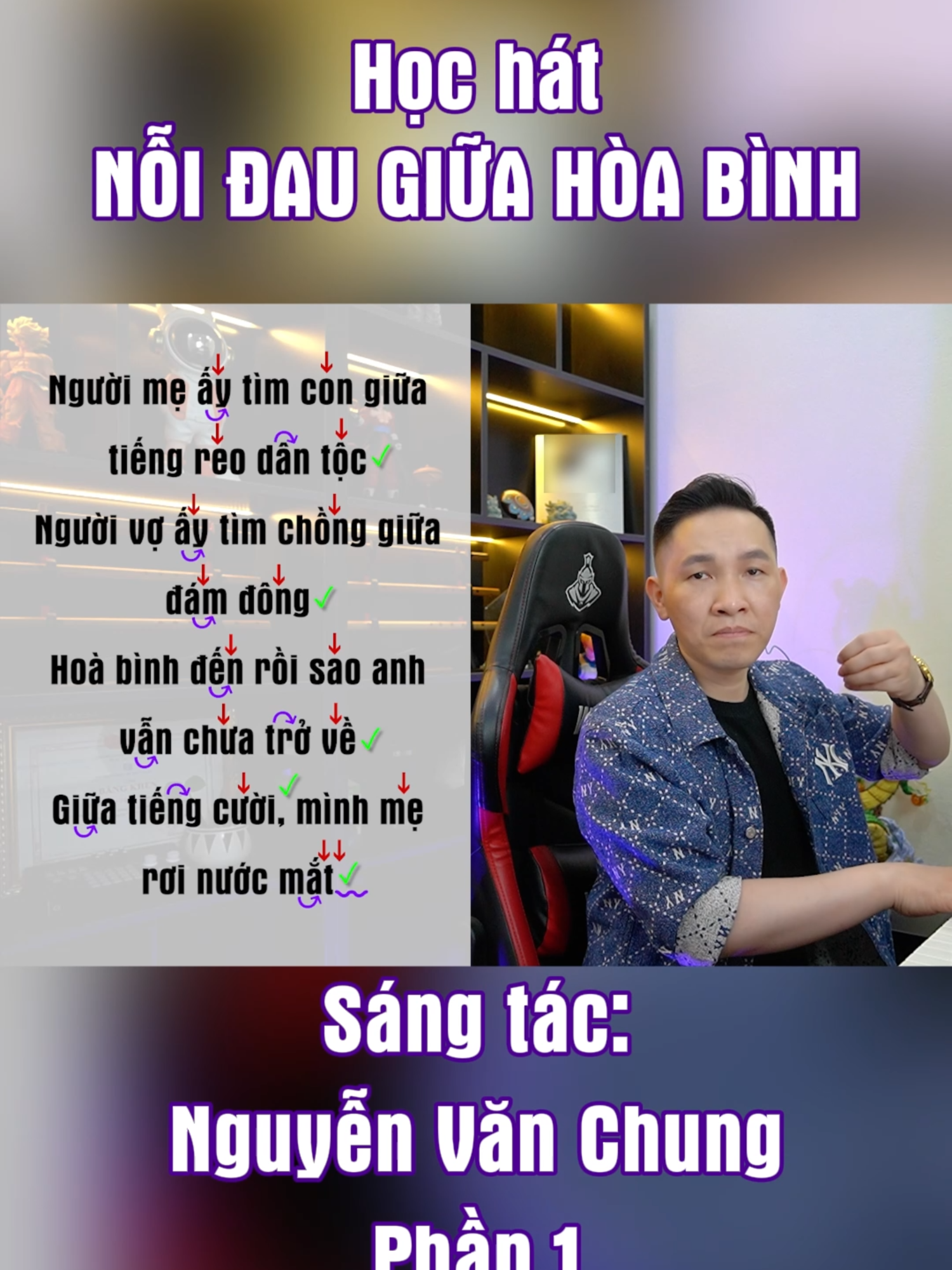 Học hát Nỗi Đau Giữa Hòa Bình - phần 1 #noidaugiuahoabinh #phamthanhluan #thanhnhac