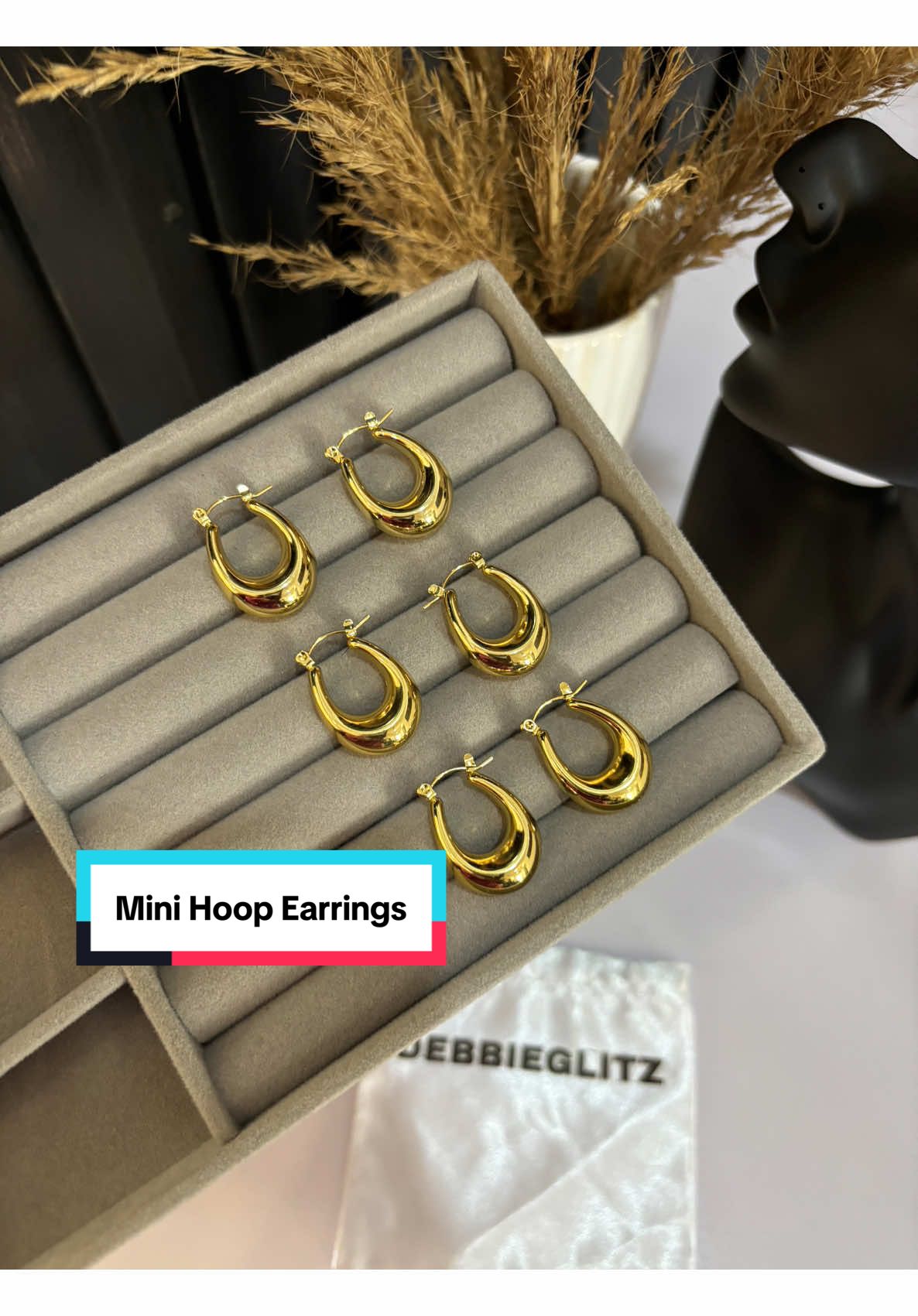 Mini Hoop Earrings 😍❤️ All available to shop #jewelry #hoopearrings #CapCut 