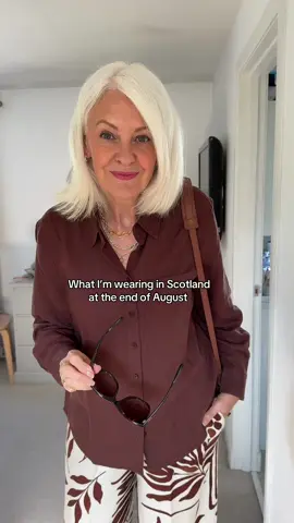 What I’m wearing in Scotland at the end of August.  #outfit #over50 #Scotland 