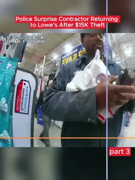 Police Surprise Contractor Returning to Lowe’s After $15K Theft #cops #copsoftiktok 