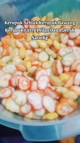 Kerupuk Seblak Kerupuk Bawang Kerupuk Extra Pedas Daun Jeruk 1Kg#makanan #cemilan #snack #food 