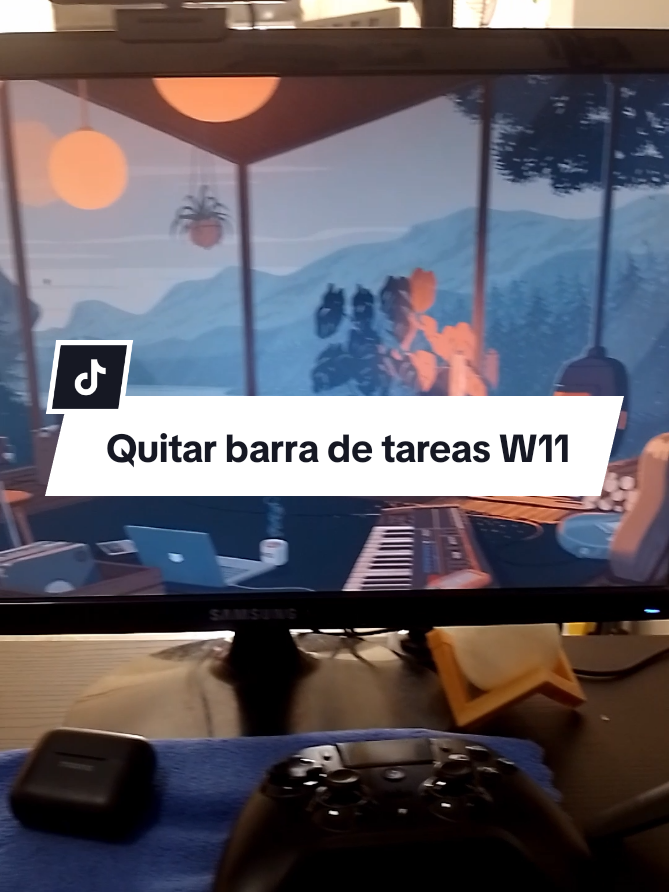 Respuesta a @hey_voss Como se quita la barra de tareas #windows11 #barradetareas #pc 