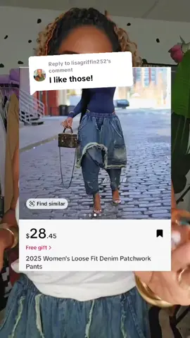 Replying to @lisagriffin252 These pants sold out of the other seller, but here's another!! They are going fast!!! Wearable Fall 2025 Fashion Trends for Women over 50 Denim harem pants, Oversized denim pants, Oversized jeans  #creatorsearchinsights #genxfashion #outfitinspo #over50style #fashiontiktok 