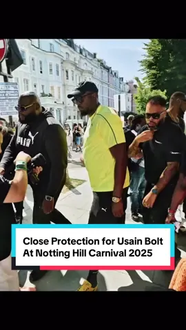 ResponSec had the privilege and honour to provide Close Protection & Security Services for the fastest man in the world @usainboltjamaica over two days at @Notting Hill Carnival in partnership with Aisle forty four. Usain was visiting carnival for the first time alongside @PUMA.UK for the launch of the limited-edition Jamaica coloured Puma H-Steet trainers. Getting around the biggest street party in the world is no easy task and with lots of planning and an amazing team we achieved the task successfully. There is no VIP treatment at carnival you walk with the crowd and with one of the biggest legends of Jamaican sport you can only imagine the task the team had. Even harder when Usain likes to have a little run 🤣 Sunday was spent at @King Tubby's and Monday was at @Rampagesound Both days brought amazing music and great vibes.  Well done to the whole team #teamresponsec #usainbolt #nottinghillcarnival #pumauk #fyp 