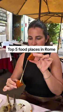 Rome’s food scene is NEXT LEVEL 🍝🇮🇹 From the creamiest carbonara to the fluffiest maritozzo, these are 5 spots you cannot miss. Save this for your trip! #romefood #italytravel #carbonara #traveltiktok #italyvacation